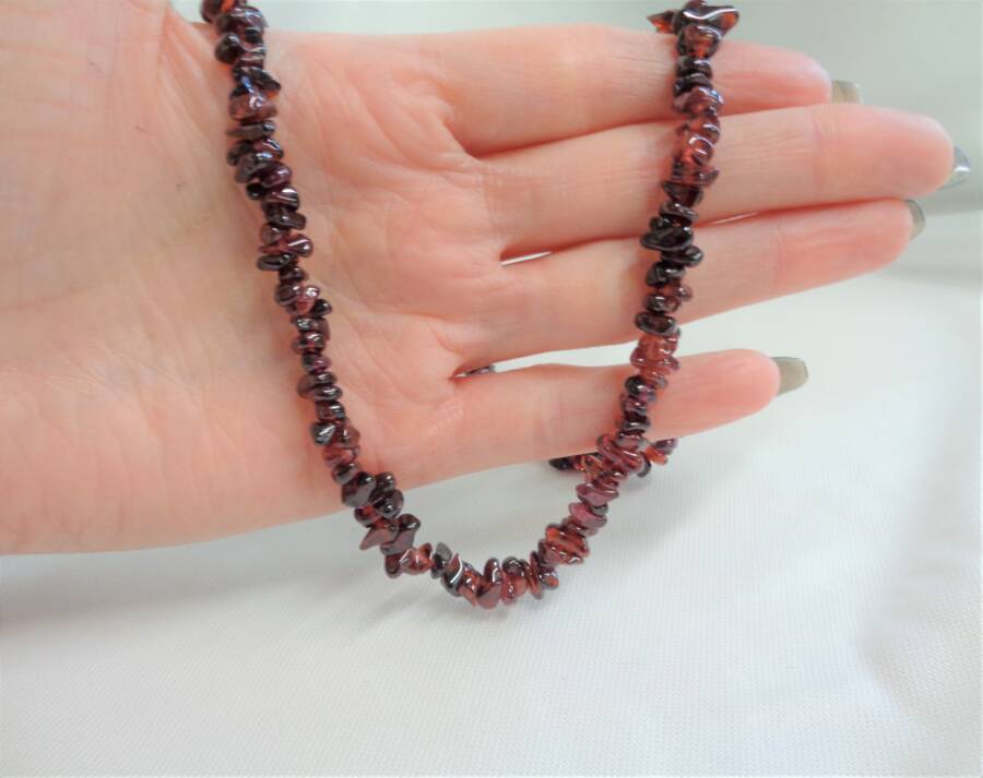 Garnet necklace on sale