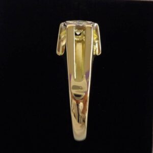 Vintage c.1977 Gents 0.50ct Diamond Signet Ring 18ct Yellow Gold - Size T 1/2 - Image 3