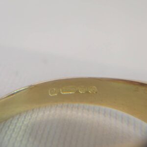 Vintage c.1977 Gents 0.50ct Diamond Signet Ring 18ct Yellow Gold - Size T 1/2 - Image 8