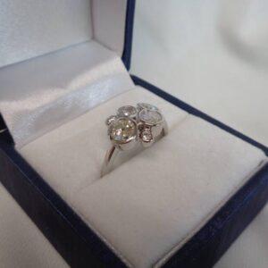 Certified 1.25 Carat Diamond Bubble Ring 18ct White Gold - Size N (S7823) - Image 4