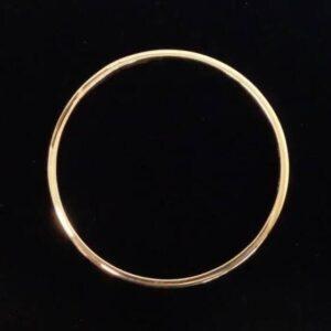 Solid 9 Carat Gold Bangle - 19.3g - Heavy! - 60mm Diameter (S8057) - Image 1