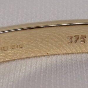 Solid 9 Carat Gold Bangle - 19.3g - Heavy! - 60mm Diameter (S8057) - Image 6