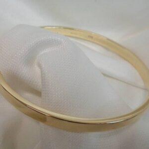 Solid 9 Carat Gold Bangle - 19.3g - Heavy! - 60mm Diameter (S8057) - Image 7