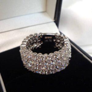 Spectacular 18ct Gold & Diamond Ring - 1.8ct Diamonds - Size N - 8.6g (S7755) - Image 3