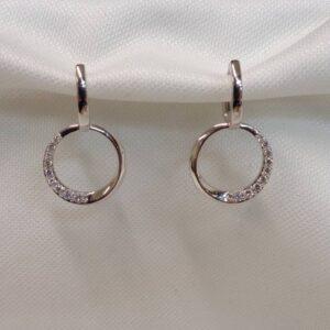 Spectacular Diamond Drop Earrings 18ct White Gold - Lever Backs - Length 29mm (S8076) - Image 4