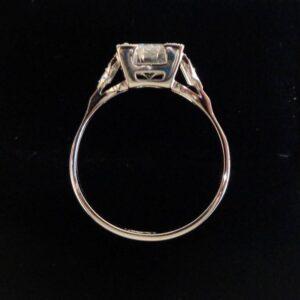 Stunning Art Deco 1.21ct Diamond Solitaire Ring Platinum - Certified - Size M (US 6.25) - S7747 - Image 4