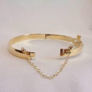 Solid Claddagh Bangle 9ct Yellow Gold - 60mm x 55mm - 14.6g - S8133 - Image 4