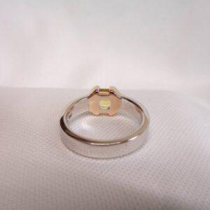 Yellow Sapphire Ring Solid 18ct Two Colour Gold - Small Size I (US 4.25) - S8109 - Image 5