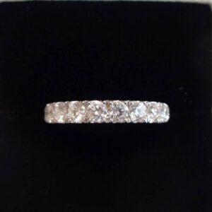 Fabulous 1.20ct Diamond Band 18ct White Gold - Size M 1/2 (US 6.5) - S7874 - Image 1