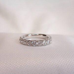 Fabulous 1.20ct Diamond Band 18ct White Gold - Size M 1/2 (US 6.5) - S7874 - Image 5