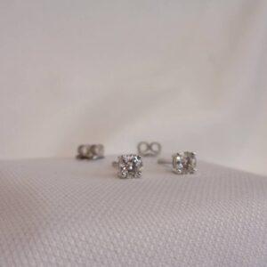 0.42ct Diamond Stud Earrings 18ct White Gold - S8153 - Image 2