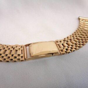 Vintage c.1965 Watch Strap 9ct Yellow Gold - Brick Style Links - 5.7 inch Length - 16.5g (S8216) - Image 3
