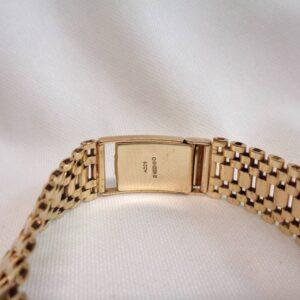 Vintage c.1965 Watch Strap 9ct Yellow Gold - Brick Style Links - 5.7 inch Length - 16.5g (S8216) - Image 4
