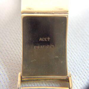 Vintage c.1965 Watch Strap 9ct Yellow Gold - Brick Style Links - 5.7 inch Length - 16.5g (S8216) - Image 6