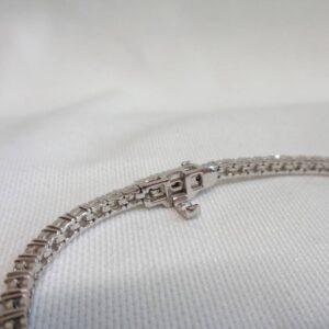 3.22ct Diamond Tennis Bracelet 14ct White Gold - Length 7 1/4in (18.41cm) - S8210 - Image 5