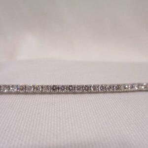 3.22ct Diamond Tennis Bracelet 14ct White Gold - Length 7 1/4in (18.41cm) - S8210 - Image 7
