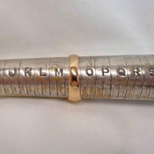 Antique 18ct Yellow Gold & Diamond Buckle Ring - Size N - 1898 (S8330) - Image 2