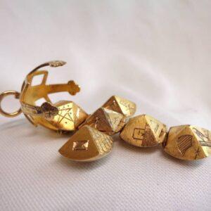 Masonic Orb/Ball/Cross Pendant all 9ct Yellow Gold - Length 58mm (S8321) - Image 5