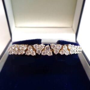 Stunning 6.00ct Diamond Bracelet 18ct Yellow Gold - Length 7 inch - Quality 28.9 grams (S8200) - Image 1