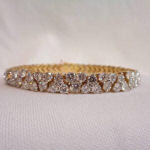 Stunning 6.00ct Diamond Bracelet 18ct Yellow Gold - Length 7 inch - Quality 28.9 grams (S8200) - Image 2