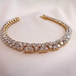 Stunning 6.00ct Diamond Bracelet 18ct Yellow Gold - Length 7 inch - Quality 28.9 grams (S8200) - Image 4