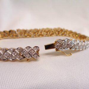 Stunning 6.00ct Diamond Bracelet 18ct Yellow Gold - Length 7 inch - Quality 28.9 grams (S8200) - Image 7