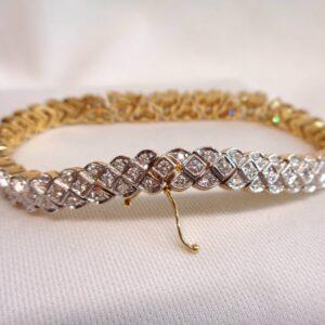 Stunning 6.00ct Diamond Bracelet 18ct Yellow Gold - Length 7 inch - Quality 28.9 grams (S8200) - Image 8