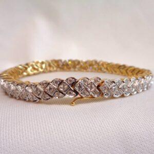 Stunning 6.00ct Diamond Bracelet 18ct Yellow Gold - Length 7 inch - Quality 28.9 grams (S8200) - Image 10