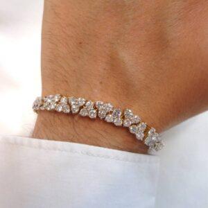 Stunning 6.00ct Diamond Bracelet 18ct Yellow Gold - Length 7 inch - Quality 28.9 grams (S8200) - Image 9