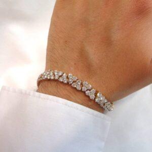 Stunning 6.00ct Diamond Bracelet 18ct Yellow Gold - Length 7 inch - Quality 28.9 grams (S8200) - Image 11