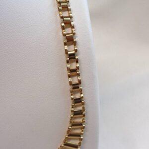 Unusual Necklace 9ct Yellow Gold - Length 17in (43.18cm) - 18.4g (S8146) - Image 2