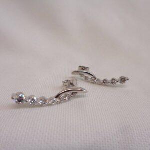 Graceful 0.45ct Diamond Earrings 18ct White Gold - Length 23mm (S8182) - Image 4