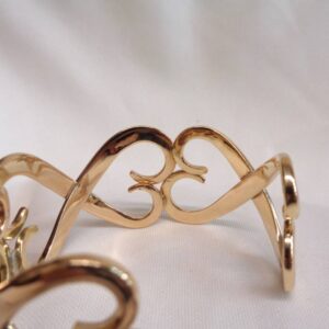 Solid Heart Bangle 9ct Yellow Gold - 45.4 grams! 60mm x 48mm (S8349) - Image 4