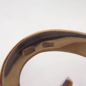 Solid Heart Bangle 9ct Yellow Gold - 45.4 grams! 60mm x 48mm (S8349) - Image 6