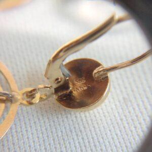 Vintage Fancy Drop Earrings 14ct Yellow Gold - Length 42mm (S8352) - Image 5