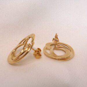 Ola Gorie Fancy Stud Earrings 9ct Yellow Gold - 19mm x 21mm (S8360) - Image 4