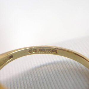 Unusual Cultured Pearl Ring 18ct Yellow Gold - Size P (US 7.5) (S8363) - Image 7