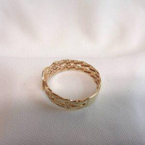 Buckle Ring 9ct Yellow Gold - Large Size W 1/2 (S8366) - Image 5