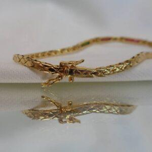 Ruby, Sapphire, Emerald & Diamond Bracelet 18ct Gold - Length 7in (S7826) - Image 8