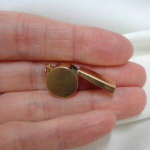 Vintage c.1976 Whistle Pendant 9ct Yellow Gold - Length 25mm - 2.6g (S8344) - Image 5
