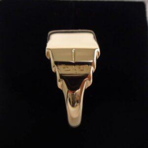 Vintage c.1964 Signet Ring Solid 9ct Yellow Gold - Size U (US 10) (S8376) - Image 2