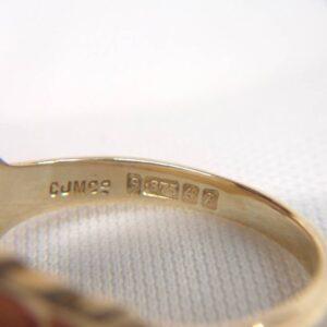 Vintage c.1964 Signet Ring Solid 9ct Yellow Gold - Size U (US 10) (S8376) - Image 6