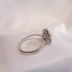 Quality 2.05ct Diamond Daisy Cluster Ring 18ct White Gold - Colour F/G Clarity VS! - Certified - Size P 1/2 (S8152) - Image 6
