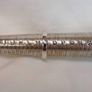Antique Ruby & Diamond Half Eternity Ring 18 Carat White Gold - Size N (US 6.75) (S8297) - Image 5