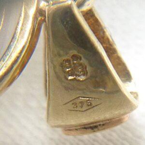 Pool Of Light Rock Crystal Pendant 9ct Yellow Gold - Length 26mm (S8382) - Image 3