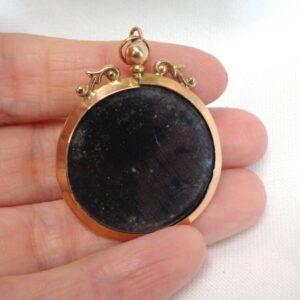 Antique c.1910 Double Sided Picture Locket 9ct Gold - Length 43mm  (S8384) - Image 4