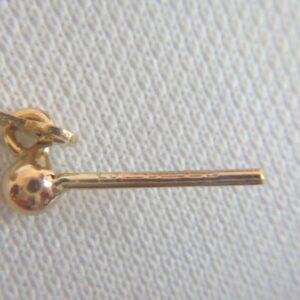 Vintage c.1973 Fancy Ball Drop Earrings 9ct Yellow Gold - Length 34mm - 2.9g (S8402) - Image 4