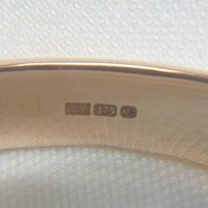 Solid 9 Carat Rose Gold Bangle - 25.6g - Heavy! - 60mm Diameter - 7.5mm Wide (S8189) - Image 5