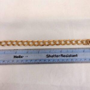 Solid Curb Bracelet 9ct Yellow Gold - Length 9.25 inches (23.49cm) - Heavy 45.0 grams (S8309) - Image 7