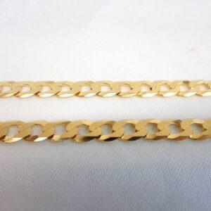 Curb Chain Solid 9ct Yellow Gold - Length 24 inches (60.96cm) - 34.2g (S8407) - Image 3